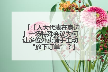 「人大代表在身边」一场特殊会议为何让多位外卖骑手主动“放下订单”？