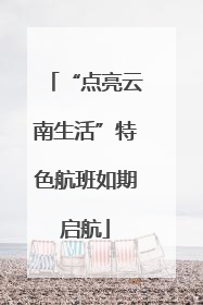 “点亮云南生活”特色航班如期启航
