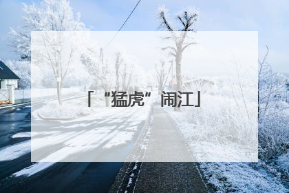“猛虎”闹江