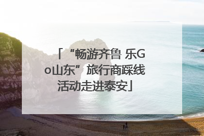 “畅游齐鲁 乐Go山东”旅行商踩线活动走进泰安