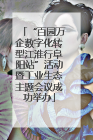 “百园万企数字化转型江淮行阜阳站”活动暨工业生态主题会议成功举办