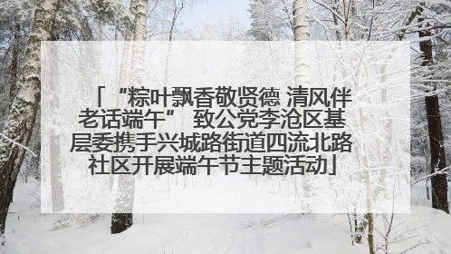 “粽叶飘香敬贤德 清风伴老话端午” 致公党李沧区基层委携手兴城路街道四流北路社区开展端午节主题活动