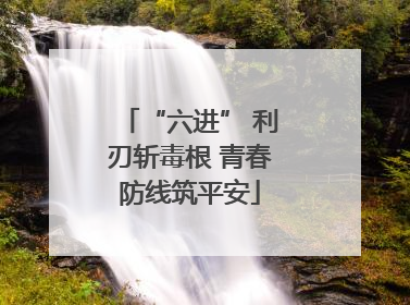 “六进” 利刃斩毒根 青春防线筑平安
