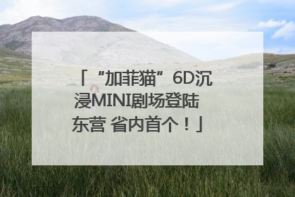“加菲猫”6D沉浸MINI剧场登陆东营 省内首个！