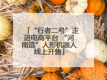 “行者二号”走进电商平台 “河南造”人形机器人线上开售