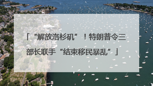 “解放洛杉矶”！特朗普令三部长联手“结束移民暴乱”