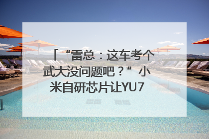 “雷总：这车考个武大没问题吧？”小米自研芯片让YU7会学习｜汽车科技
