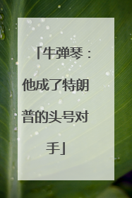牛弹琴：他成了特朗普的头号对手