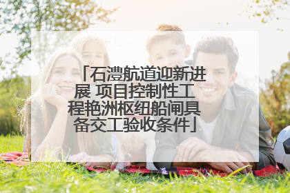 石澧航道迎新进展 项目控制性工程艳洲枢纽船闸具备交工验收条件