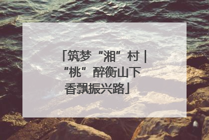 筑梦“湘”村｜“桃”醉衡山下 香飘振兴路