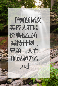 绿的谐波实控人在股价高位宣布减持计划，兄弟二人套现或超7亿元
