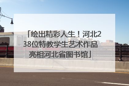 绘出精彩人生！河北238位特教学生艺术作品亮相河北省图书馆