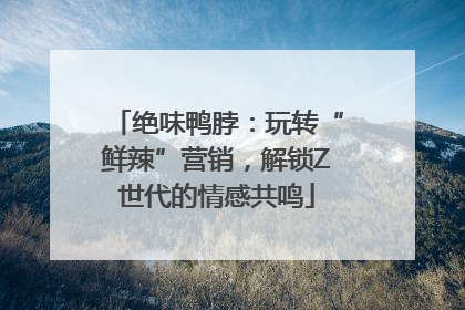 绝味鸭脖：玩转“鲜辣”营销，解锁Z世代的情感共鸣