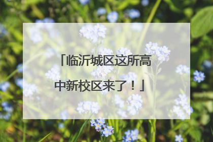 临沂城区这所高中新校区来了！