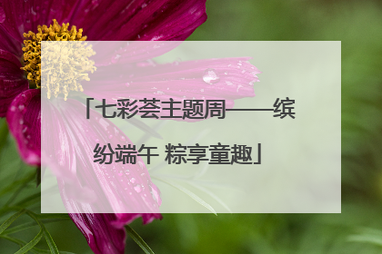 七彩荟主题周——缤纷端午 粽享童趣
