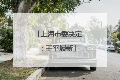 上海市委决定：王平履新