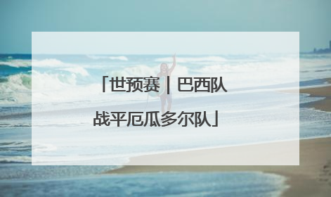 世预赛｜巴西队战平厄瓜多尔队