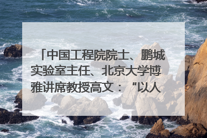 中国工程院院士、鹏城实验室主任、北京大学博雅讲席教授高文：“以人为本 智能向善” 推动文化与科技相生相促｜聚焦2025文化强国建设高峰论坛