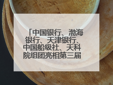 中国银行、渤海银行、天津银行、中国船级社、天科院组团亮相第三届天津国际航运展 输出航运服务“中国方案”