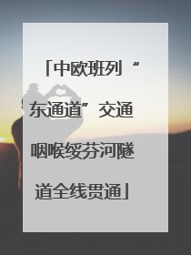 中欧班列“东通道”交通咽喉绥芬河隧道全线贯通