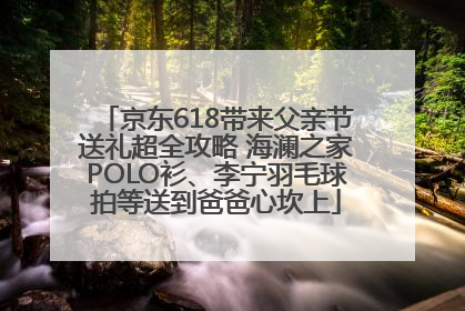 京东618带来父亲节送礼超全攻略 海澜之家POLO衫、李宁羽毛球拍等送到爸爸心坎上