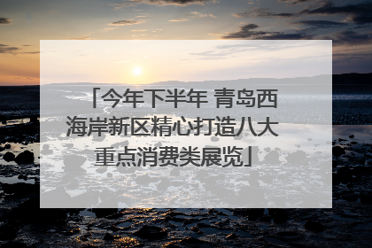 今年下半年 青岛西海岸新区精心打造八大重点消费类展览
