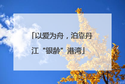 以爱为舟，泊靠丹江“银龄”港湾