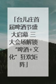 台儿庄首届啤酒节盛大启幕 三大会场解锁“啤酒+文化”狂欢矩阵
