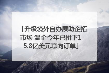 升级境外自办展助企拓市场 温企今年已拼下15.8亿美元意向订单