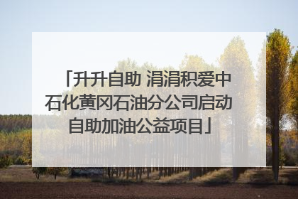 升升自助 涓涓积爱中石化黄冈石油分公司启动自助加油公益项目