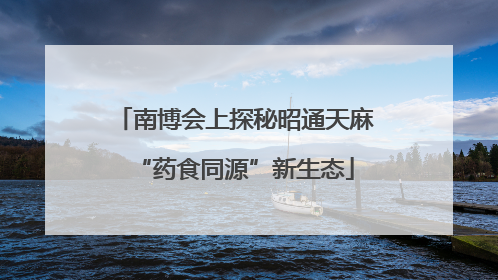 南博会上探秘昭通天麻“药食同源”新生态
