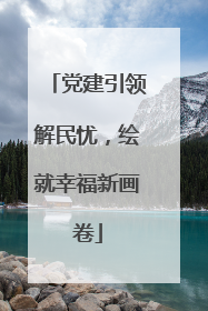 党建引领解民忧，绘就幸福新画卷