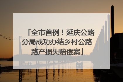 全市首例！延庆公路分局成功办结乡村公路路产损失赔偿案