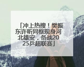 冲上热搜！樊振东许昕同框现身河北雄安，备战2025乒超联赛