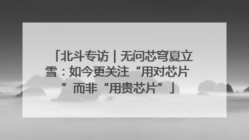 北斗专访｜无问芯穹夏立雪：如今更关注“用对芯片”而非“用贵芯片”