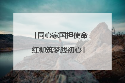 同心家国担使命 红柳筑梦践初心