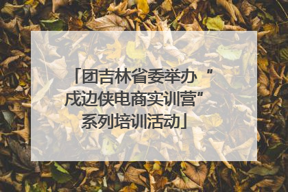 团吉林省委举办“戍边侠电商实训营”系列培训活动