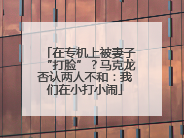 在专机上被妻子“打脸”？马克龙否认两人不和：我们在小打小闹