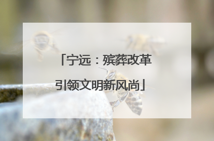 宁远：殡葬改革引领文明新风尚