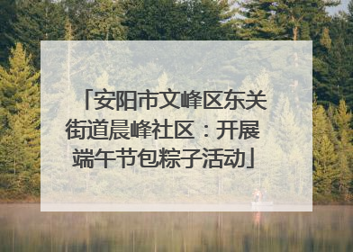 安阳市文峰区东关街道晨峰社区：开展端午节包粽子活动