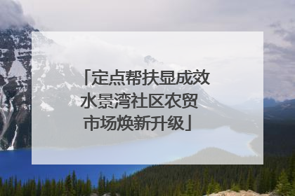 定点帮扶显成效 水景湾社区农贸市场焕新升级
