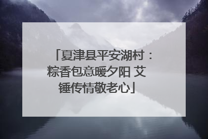 夏津县平安湖村：粽香包意暖夕阳 艾锤传情敬老心