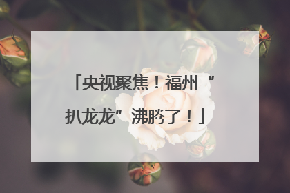 央视聚焦！福州“扒龙龙”沸腾了！