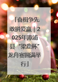 奋楫争先 敢拼爱赢｜2025年漳浦县“梁鹿杯”龙舟赛圆满举行