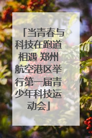 当青春与科技在跑道相遇 郑州航空港区举行第一届青少年科技运动会