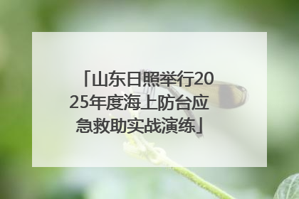 山东日照举行2025年度海上防台应急救助实战演练
