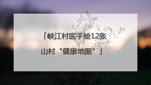 峡江村医手绘12张山村“健康地图”