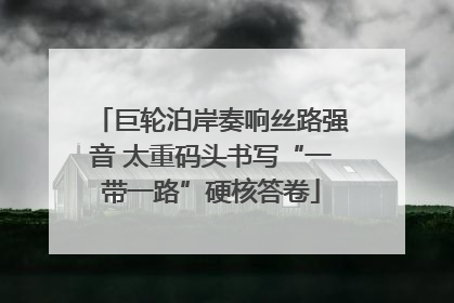 巨轮泊岸奏响丝路强音 太重码头书写“一带一路”硬核答卷