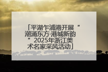 平湖乍浦港开展“潮涌东方·港城新韵”2025年浙江美术名家采风活动