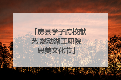房县学子跨校献艺 燃动湖工职院思美文化节